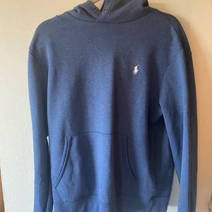 Mens Large Dark Blue Polo Hoodie
